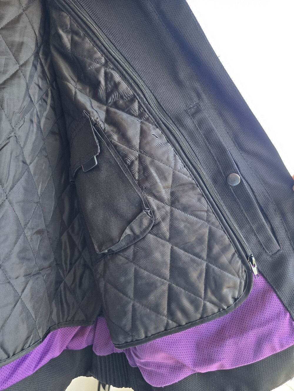 Milwaukee Performance Motorcycle Jacket Black/Purple Detailing Sz XXL - Picture 6 of 10